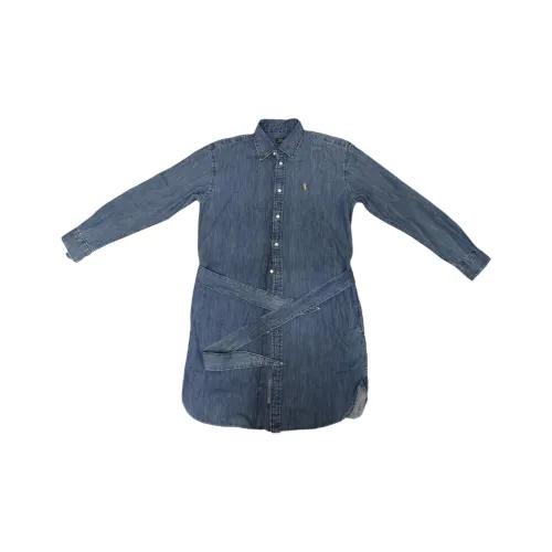 Polo Ralph Lauren Длинное платье с длинными рукавами женское