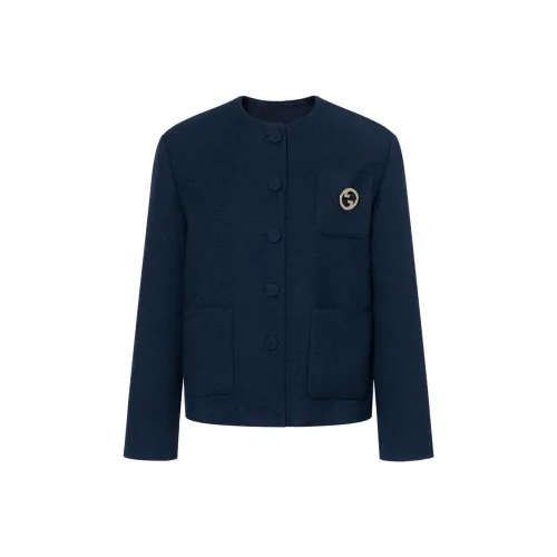 GUCCI Куртки и Пальто Женские Темно-синий