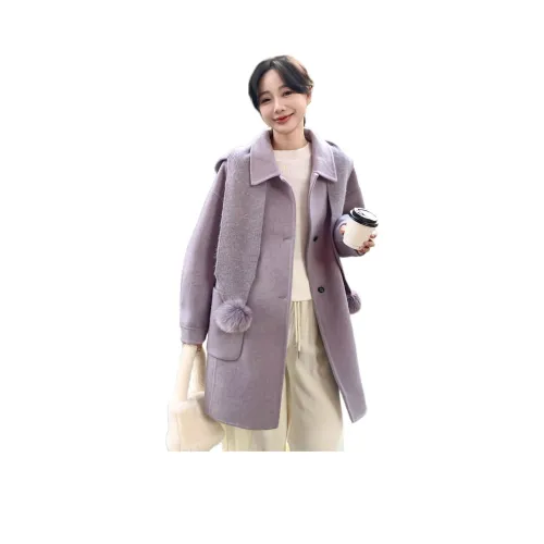 MEXICAN Светло-фиолетовое женское пальто