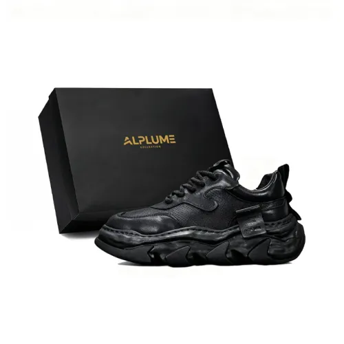ALPLUME Низкие кеды с толстой подошвой черные мужские