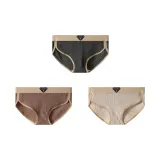 [100% cotton, Breathable] Темно-серый + Светло-кофейный + Светло-серый (3 упаковки)