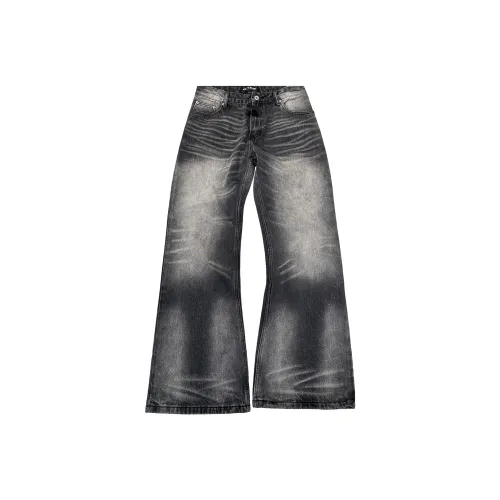 г TRE Мытый серый Унисекс Джинсы