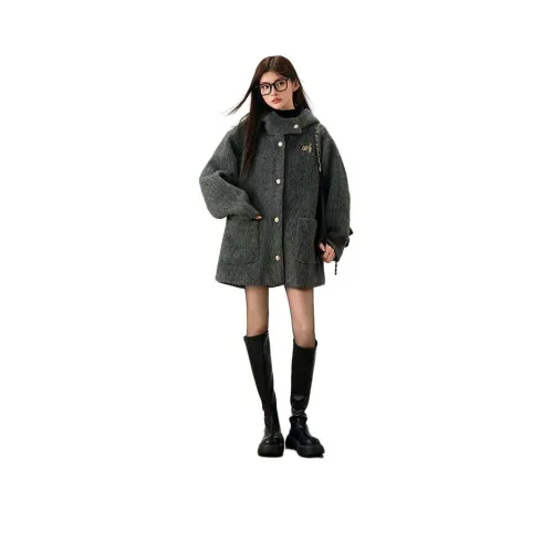 Dippanis Серый Женский Пальто