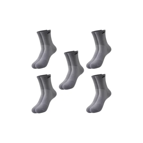 Reebok [5 пар] Серые носки для баскетбола для мужчин
