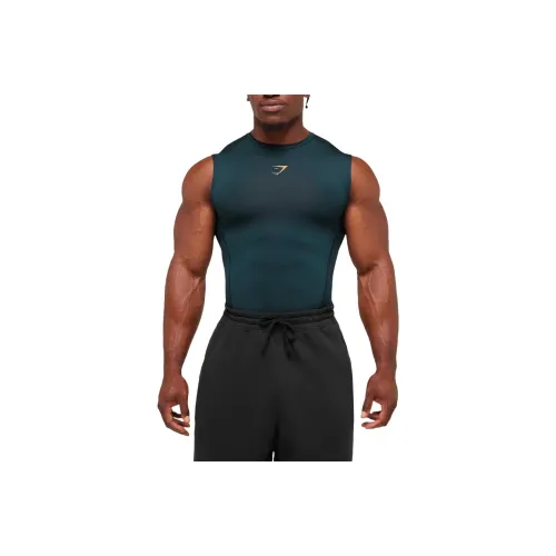 GYMSHARK Темный Бензиновый Синий Мороженое Желтый Мужские Майки