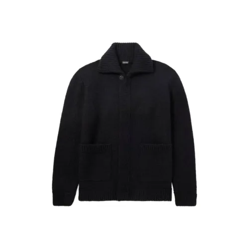 Ermenegildo Zegna Черные Мужские Кашемировые Свитера