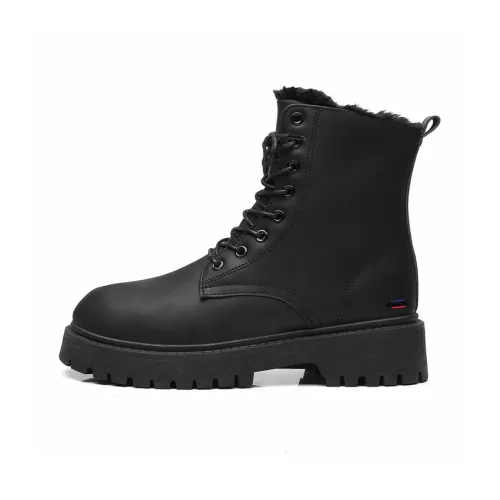 GEANC Martin Boots Black [На флисовой подкладке] Унисекс