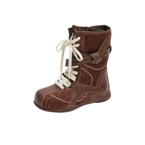 Lv Fielder Детские кожаные сапоги MID Топ Унисекс