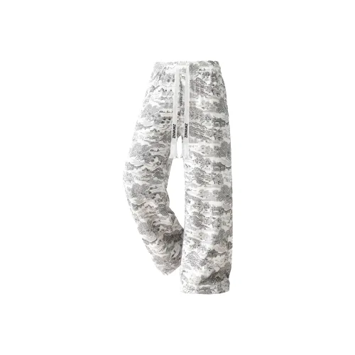 ZWWWZ Вязаные тренировочные штаны унисекс