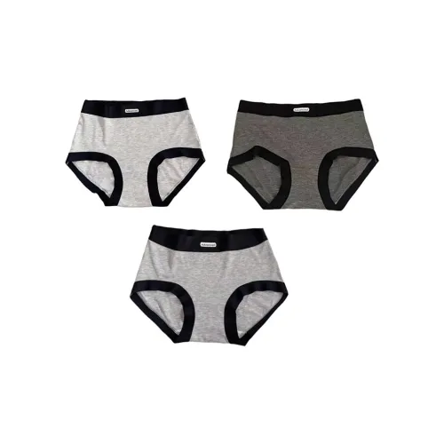 ZHENGJIUXIANSHENG 3 пачки Темно-серый + Светло-серый + Средне-серый Женские трусики-бикини