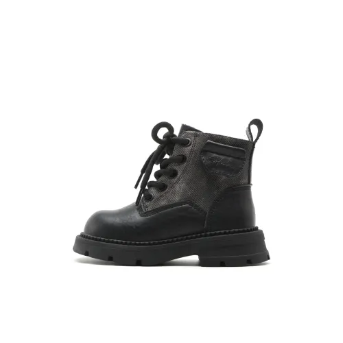 SATCHI Chiyano Collection Детские кожаные сапоги High Top Kids