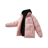 Розовая хлопковая куртка + черный свитшот с флисовой подкладкой