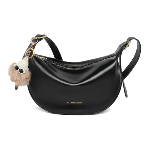 VINEY Сумка через плечо из коровьей кожи женская черная