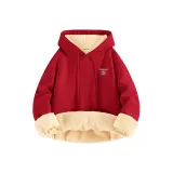 [Шерпа-толстовка] Красный (Tb Starry Sky Promise Логотип на груди)