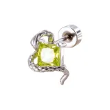 Зеленый сахарный кубик, знак змеи, одиночный