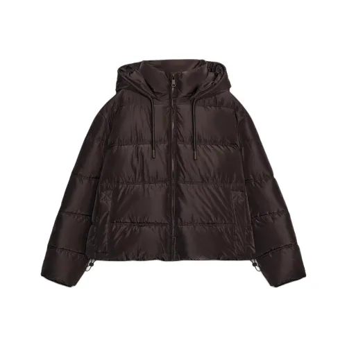 ZARA Коричневый Женский Пуховик