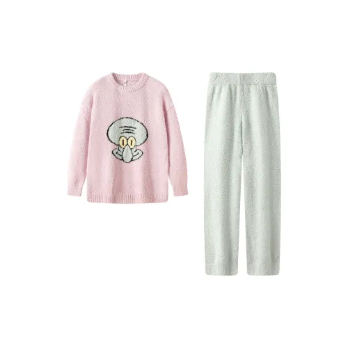 Gongdie Светло-розовый женский пижамный комплект