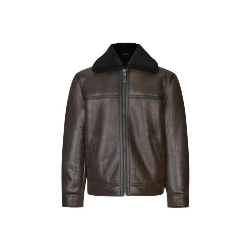 Schott N.Y.C. x Samsøe Samsøe Samsøe Samsøe Коллаборация FW25 Куртки и Пальто Мужской