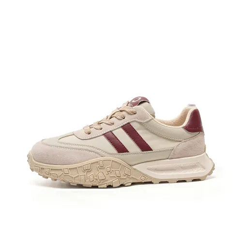 C°BANNER Повседневная обувь Низкий топ Бежевый+Красный Женский