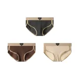 [100% cotton, Breathable] Темно-серый + Темно-кофейный + Абрикос (3 упаковки)