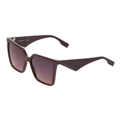 KARL LAGERFELD BIO INJ G820 Прямоугольные Солнцезащитные очки Женские Бордовый Красный