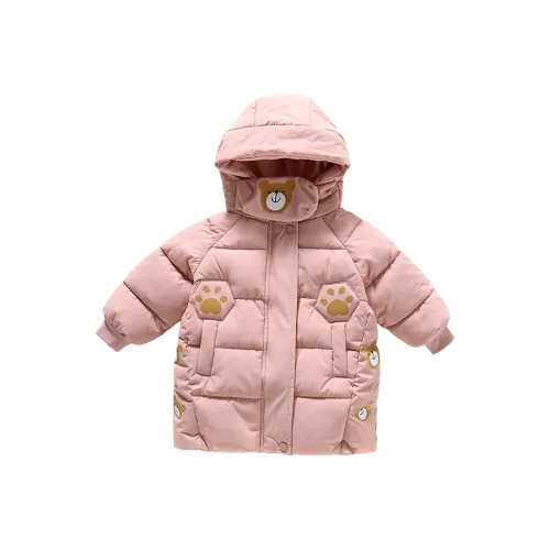RHOBESAM Little Дом Трехцветный Медвежонок Хлопковый пуховик Розовый Kids Утеплённые куртки