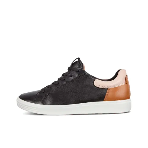 Ecco Soft 7 Low Топ Скейтборд Кроссовки Женские Черные