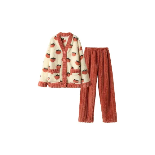 J TOO Pink Honey Peach Women's Pajama Sets