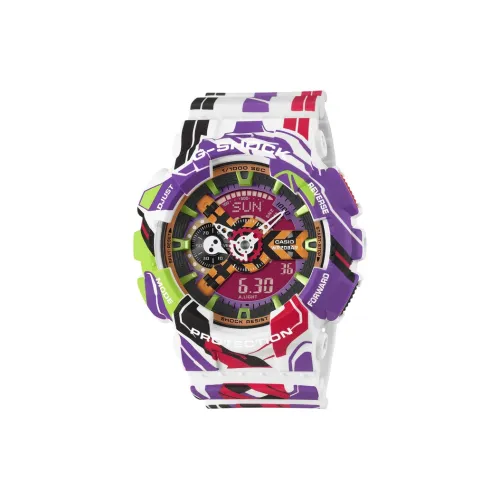CASIO Евангелион G Shock Collection Кварцевый механизм Часы Унисекс Многоцветный Циферблат