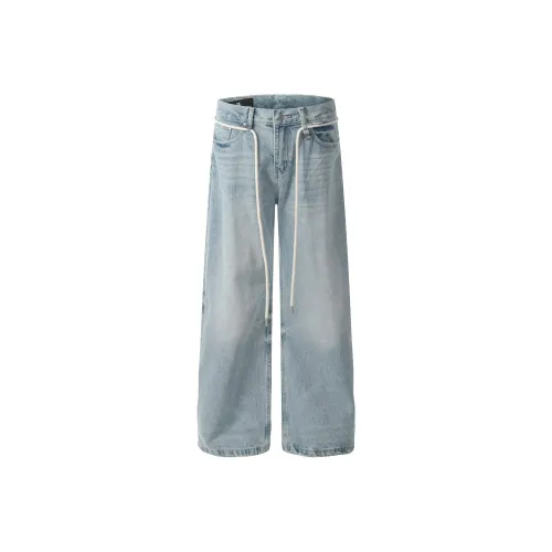 SONGXIER Blue Unisex Jeans SONGXIER Синий Унисекс Джинсы