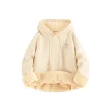 [Шерпа-толстовка] Светлый бежевый (Tb Звездное небо Promise Логотип на груди)