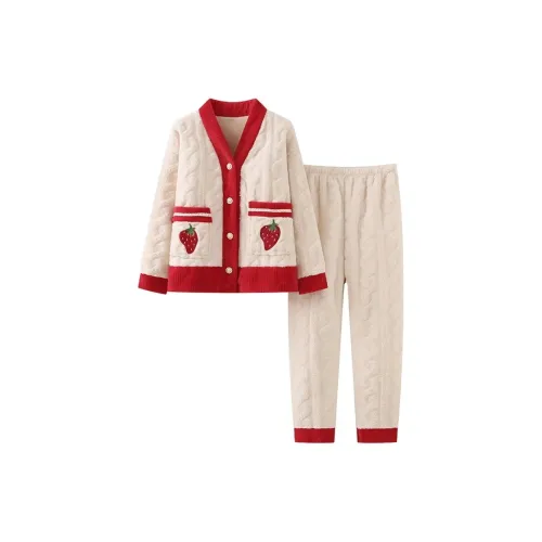 J TOO Клубничный комплект пижам для женщин