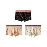 [100% cotton, Breathable] Черный + Абрикос + Бежевый Желтый (3 упаковки)