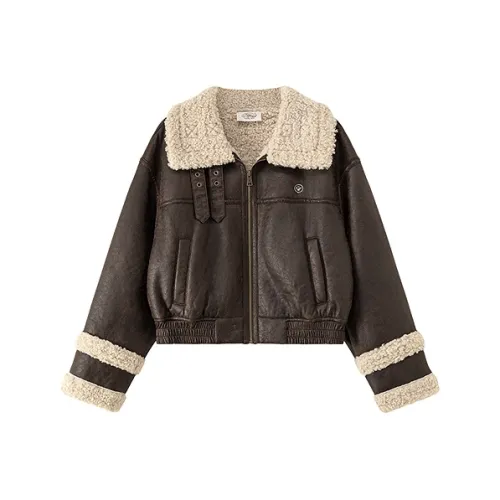 CHUU Кофе Женские Меховые изделия