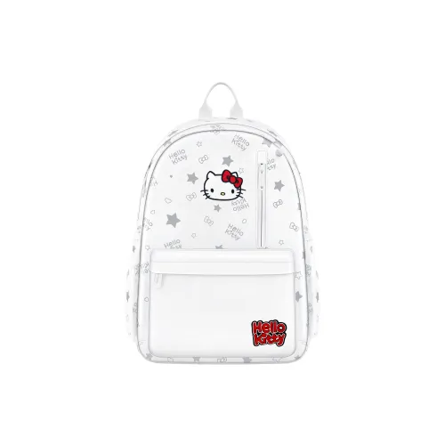 Sanrio Hello Kitty Polyester Backpack Regular Women's White Санрио Hello Kitty Полиэстер Рюкзак Стандартный Женские Белый