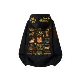 Тяжелый полиэстер-хлопок, черный (с флисовой подкладкой)