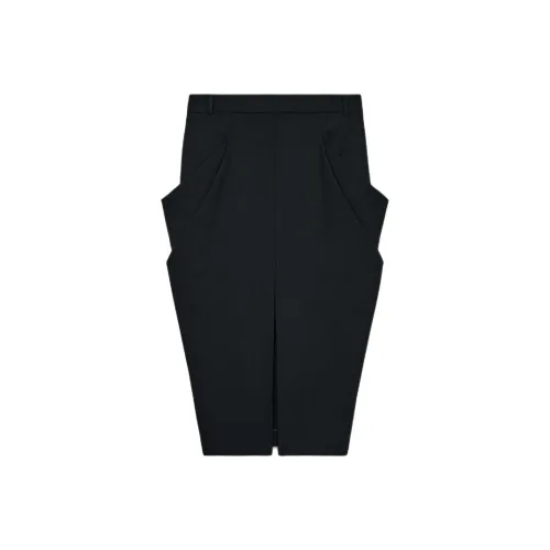 ZARA ZW Series Черные Женские Повседневные Длинные Юбки