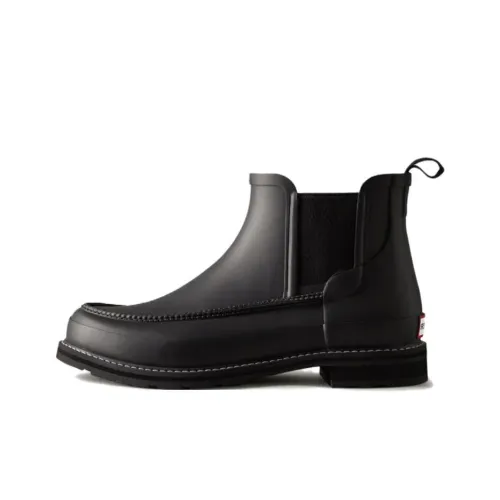 HUNTER Короткий Челси Мужской Черный