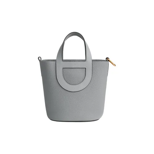 HERMES In The Loop Taurillon Clemence Bullock Кожа с Swift Кожа Сумка Женская Облачный туман Серый