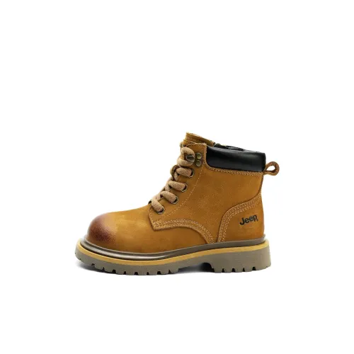 Jeep Детские кожаные сапоги MID Топ Унисекс