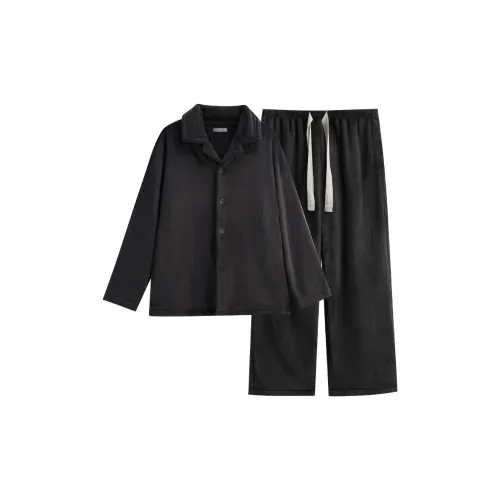 Same Language Alocasia Черный мужской комплект пижам