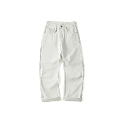 98SQUID Белый Унисекс Джинсы