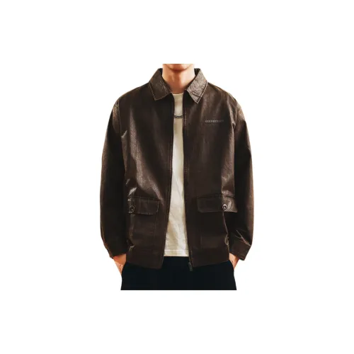 GELANLU Унисекс Кожаные куртки