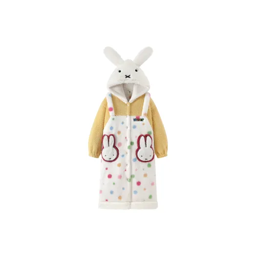 Gongdie Желтый Женские Банные халаты