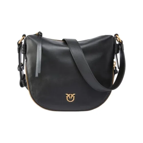 PINKO Сумка через плечо из коровьей кожи маленькая женская черная