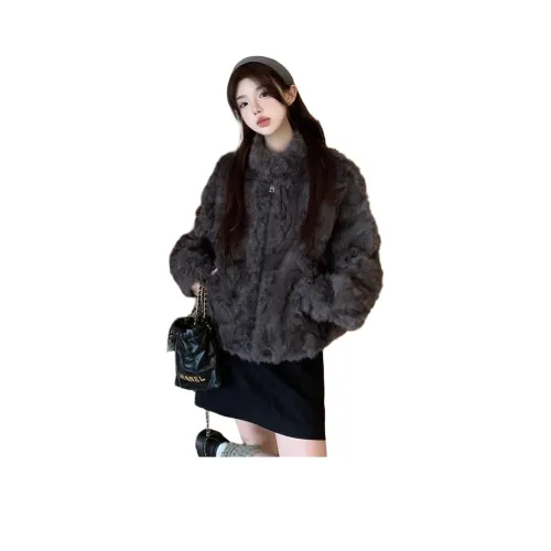 MDEHT Серый Утепленный Женский Бархатный Куртка