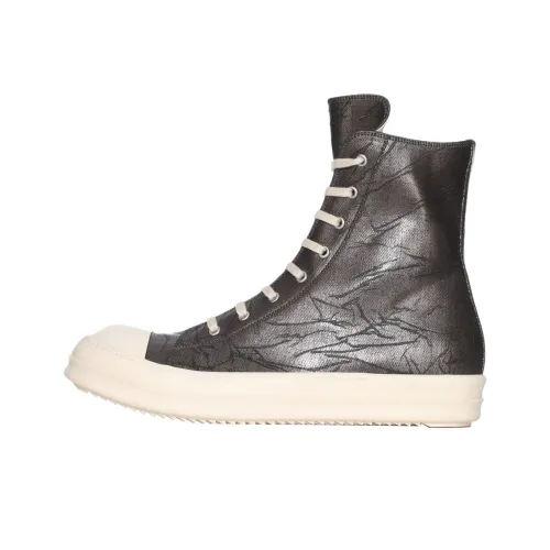Rick Owens DRKSHDW High-Top Canvas Shoes Bronze Men's