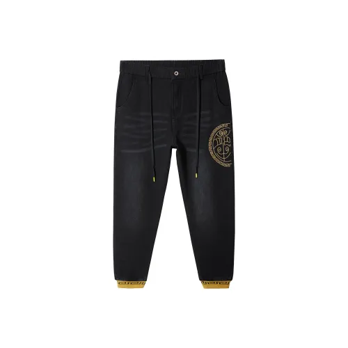 BAISHENGHU Мужские черные джинсы