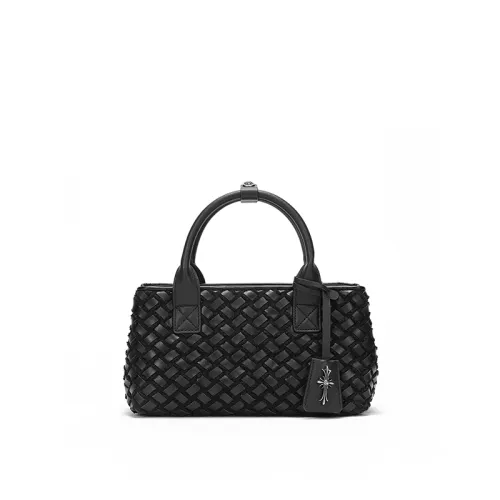 Ed Hardy Овчина Тоут Сумка Сумка для покупок Сумка среднего размера Женская Черная Воин