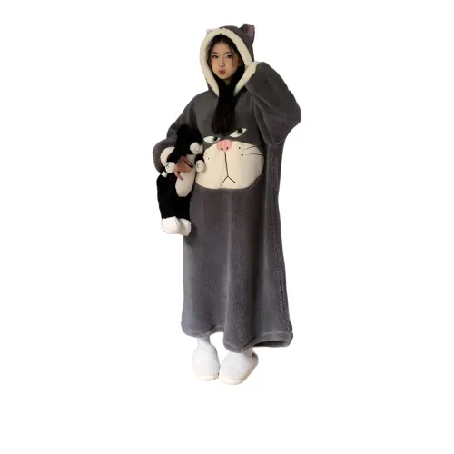 AHRTB Серый Женские Банные халаты